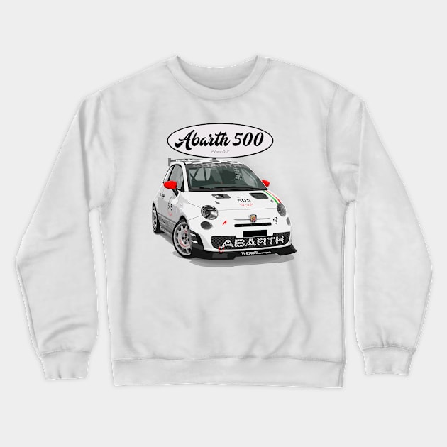 ABARTH 500 505 Crewneck Sweatshirt by PjesusArt